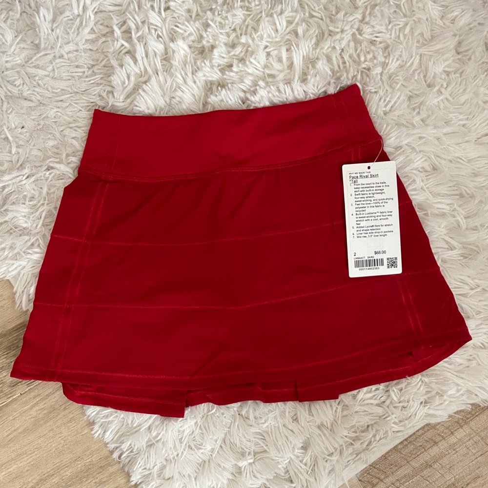 lululemon pace rival skirt